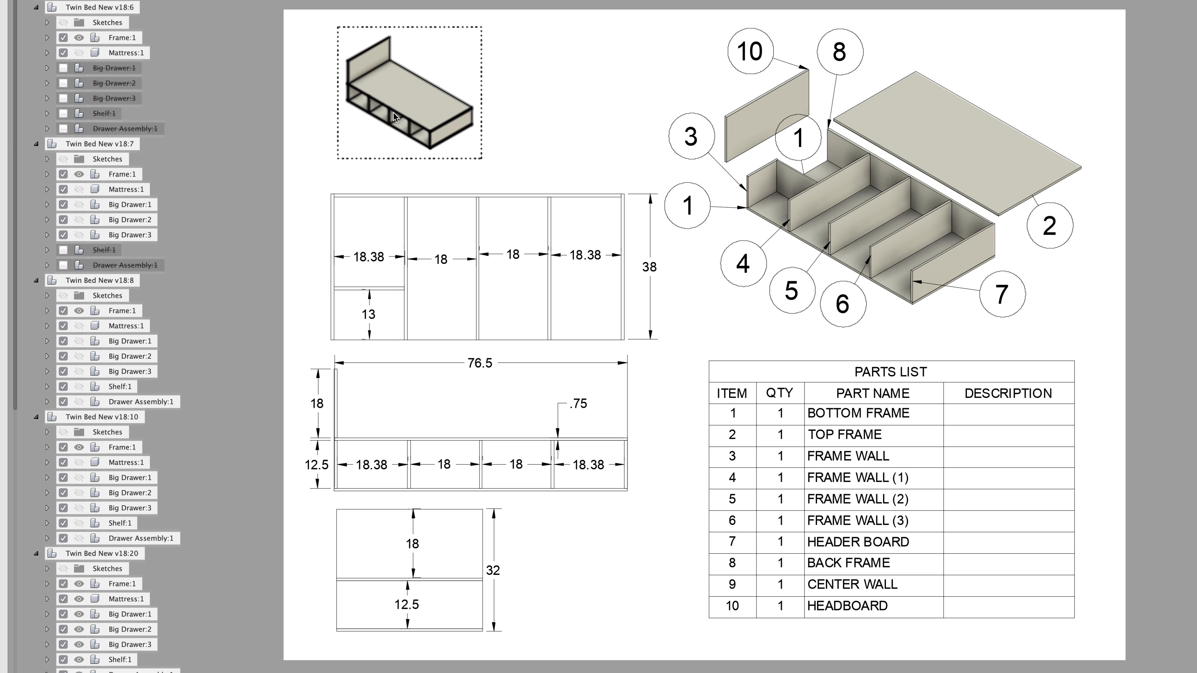 Plans in Fusion 360