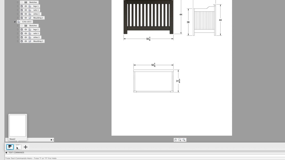 Multiple design sheets in Fusion 360