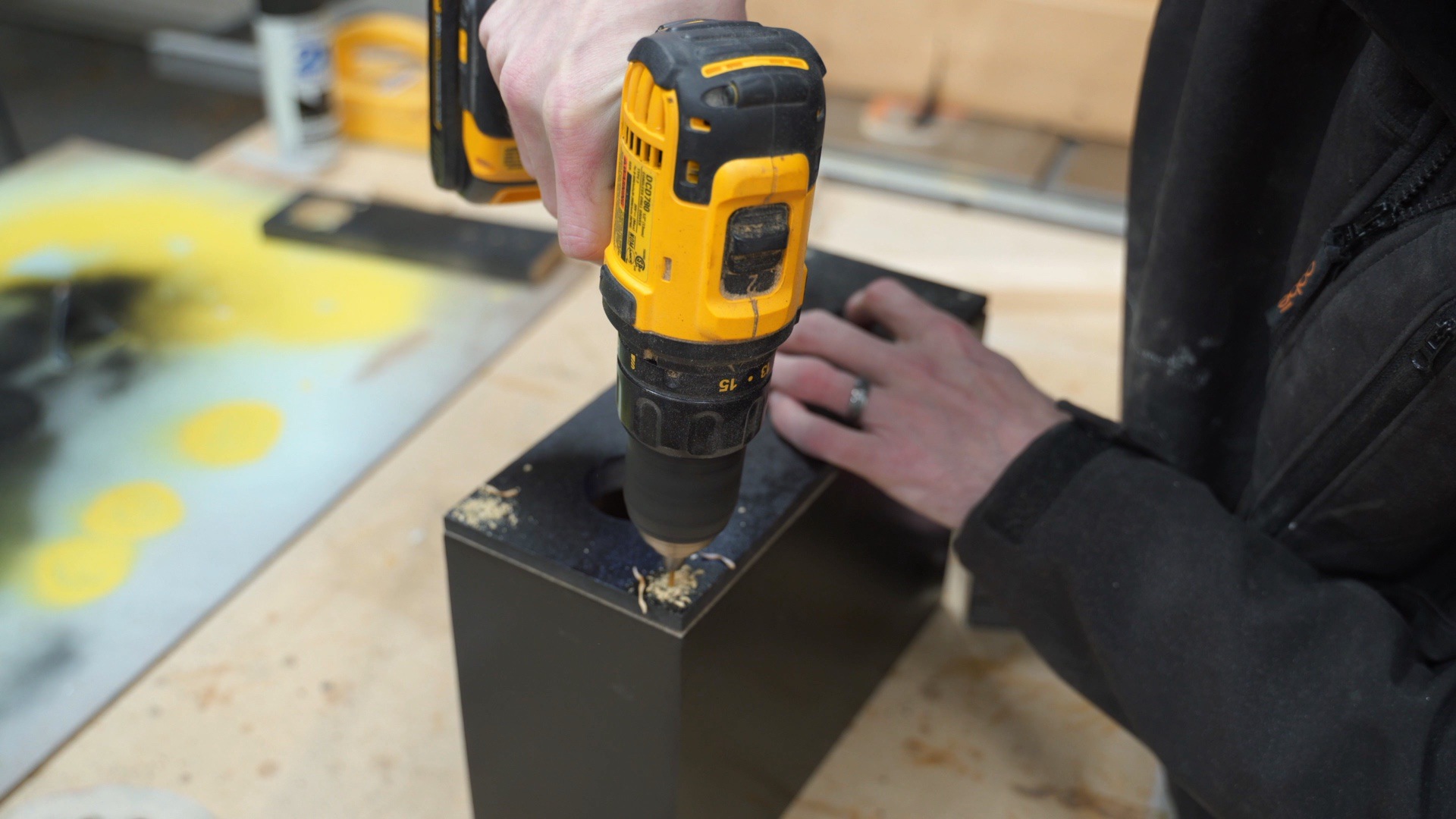 Drill holes to attach back