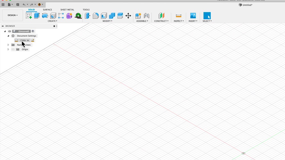 Documents Settings in Fusion 360